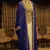 Blue and White Georgette Zari Work Kaftan