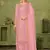 Pink georgette sequins work semi-stitched pakistani trouser suit