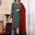 Rama green georgette embroidered semi-stitched pakistani suit