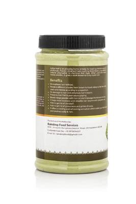 100% Natural & Chemical Free Men Women Henna|Mehandi Powder For Hair Colour and Hair growth (Light Green, Indigo-400g) 2