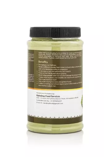 100% Natural & Chemical Free Men Women Henna|Mehandi Powder For Hair Colour and Hair growth (Light Green, Indigo-400g)