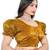 Copper Heavy Soft Organza Short Puff Sleeves Readymade Blouse