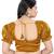 Copper Heavy Soft Organza Short Puff Sleeves Readymade Blouse
