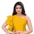 Yellow Malay Satin Plain Readymade Blouse