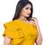 Yellow Malay Satin Plain Readymade Blouse