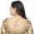 Golden Heavy Malay Satin Silk Full Embroidery Work  Readymade Blouse