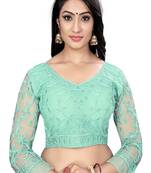 Light Rama Nylon Net Full Cording Embroidery Work Readymade Blouse
