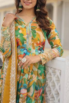 PREMIUM READYMADE GOWN WITH DUPATTA SET  6