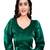 Green Heavy Soft Organza Plain Readymade Blouse