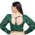 Green Heavy Soft Organza Plain Readymade Blouse