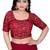 Maroon Cotton Chunri Foil Print Readymade Blouse