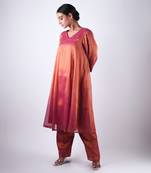 Handwoven dhoop chaun 'a' line kurta