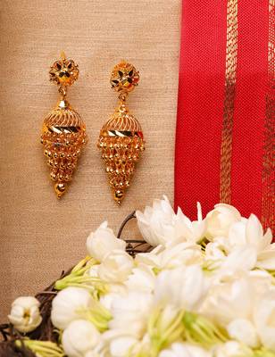 Gold Plated Grape style Jhumki 1