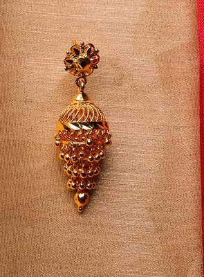 Gold Plated Grape style Jhumki 3