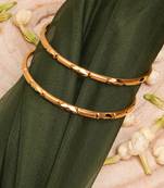 Gold-Plated Traditional Bangles Set