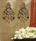 Multicolour Kundan Earrings