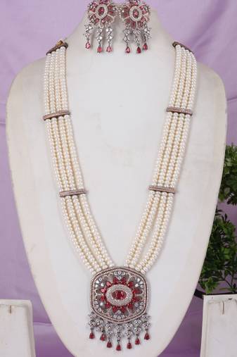 Natural fresh water pearls rani haar 