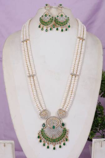 Natural fresh water pearls rani haar 