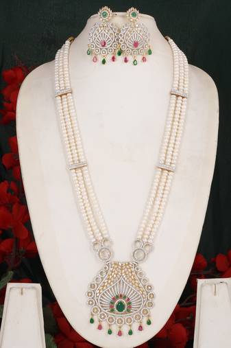 Natural fresh water pearls rani haar 