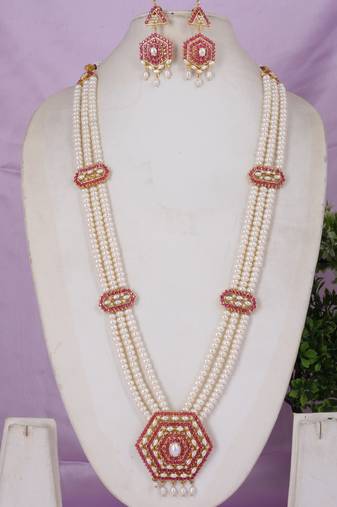 Natural fresh water pearls rani haar 