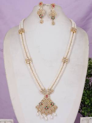 Natural fresh water pearls rani haar  1