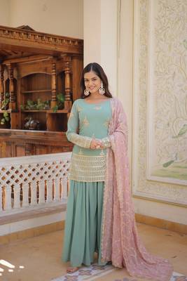 Premium Designer Readymade Kurti-Plazoo-Dupatta Collections 1