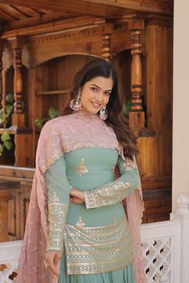 Premium Designer Readymade Kurti-Plazoo-Dupatta Collections 4