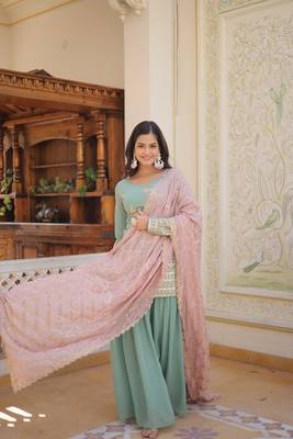 Premium Designer Readymade Kurti-Plazoo-Dupatta Collections 5