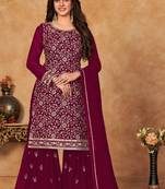 Faux Georgette Reception Wedding Wear Pakistani Salwar Kameez with Sequence Work