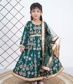 Green Embroidary Anarkali