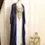 Navy-Blue & White Handcrafted Zari work Stitched Dress Georgette Kaftan Party Wear Wedding Dresses