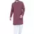 men's plum lyocell festive long kurta