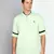 men's candy green linen cotton short kurta