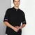men's black linen cotton short kurta