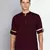 men's plum linen cotton short kurta