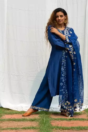 Rajshree - midnight blue suit set