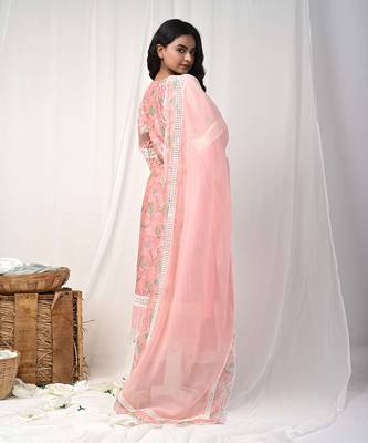 Peach printed suit set 5