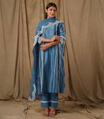 Blue a line suit set