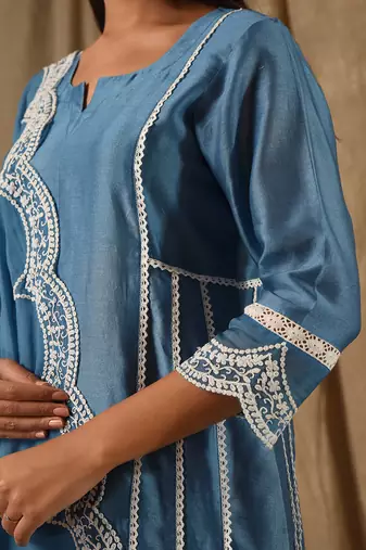 Blue a line suit set