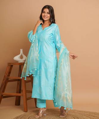 Turquoise suit set 2