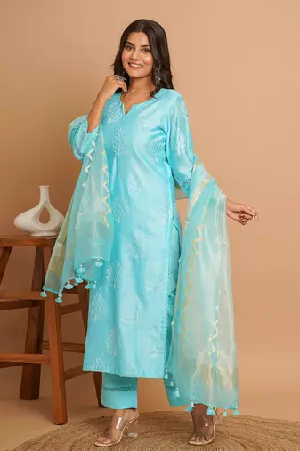 Turquoise suit set