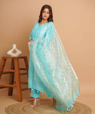 Turquoise suit set 3