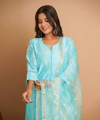 Turquoise suit set 4