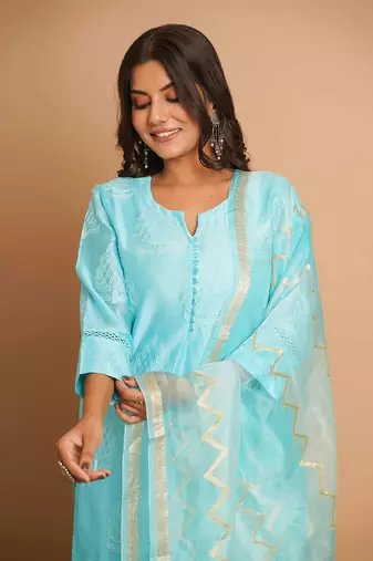 Turquoise suit set