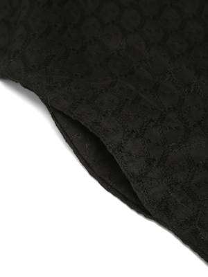 Men Black  Chikankari Cotton Kurta 8