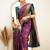 Festive Were Ethnic Motifs Banarasi Saree with Contrast Border With Blouse