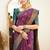 Festive Were Ethnic Motifs Banarasi Saree with Contrast Border With Blouse