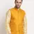 Men's Jacquard Woven Design Yellow Jacket Only