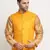 Men's Jacquard Woven Design Yellow Jacket Only