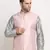 Men's Thread work sequence Pink Jacket Only